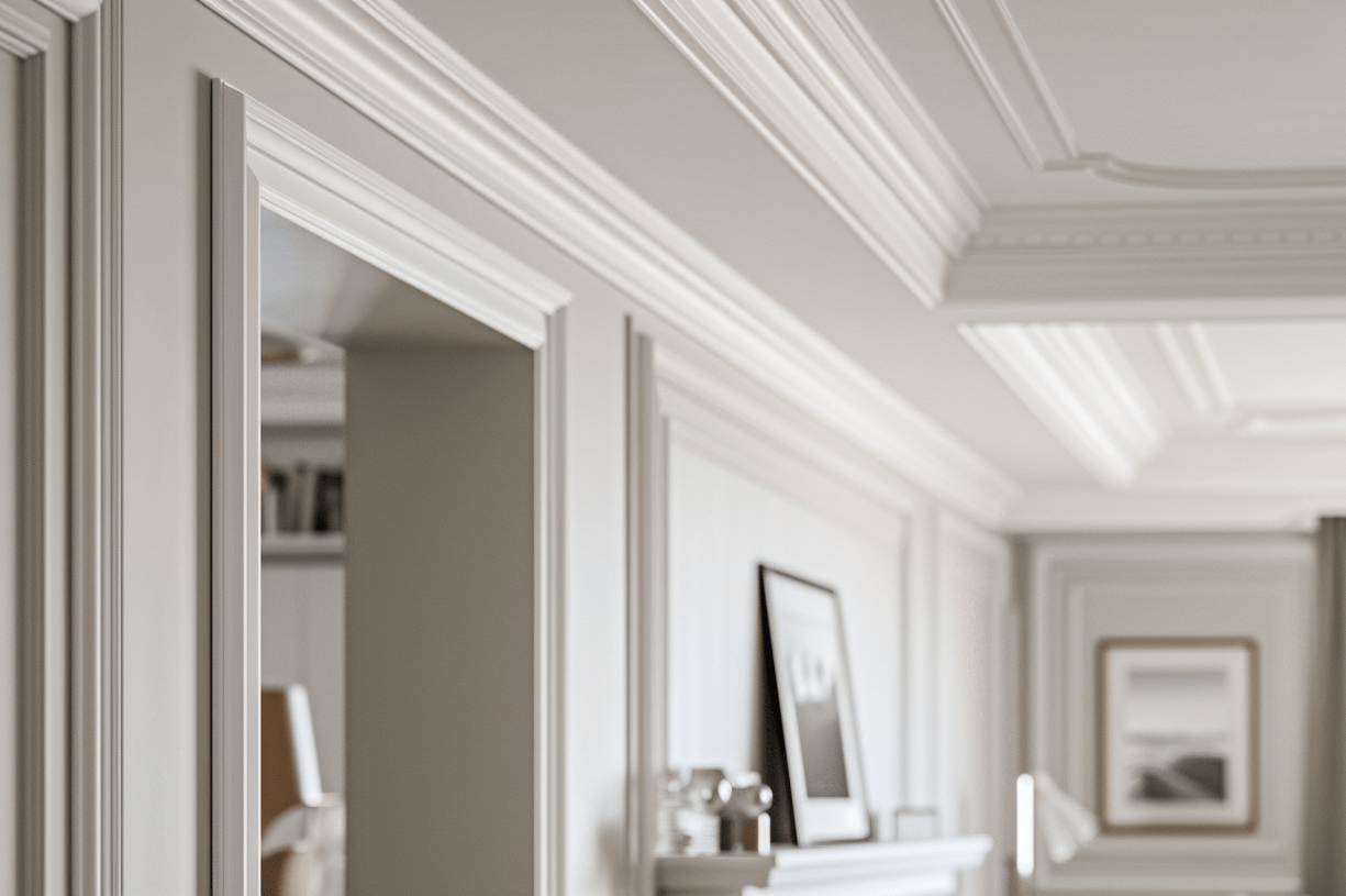 listwy przysufitowe w pokoju